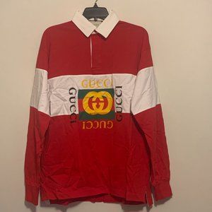 Gucci Long Sleeve Polo Shirt
